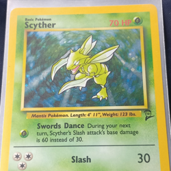 Wizards of the Coast Pokemon Scyther 26/64 Jungle Unlimited Rare 70 HP English - Image 1