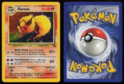 Flareon 3/64 Unlimited Holo Rare Jungle Pokemon English MP - Image 3