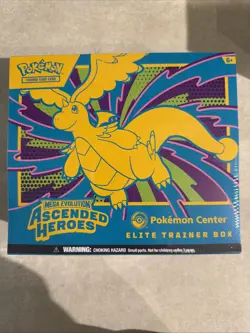 Pokemon TCG Ascended Hero’s Pokemon Center Elite Trainer Box Sealed - Image 1