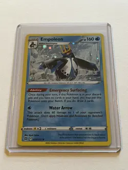 EMPOLEON Pokemon TCG Brilliant Stars Rare Cosmos Holo Card 037/172 near MINT ** - Image 1