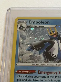 EMPOLEON Pokemon TCG Brilliant Stars Rare Cosmos Holo Card 037/172 near MINT ** - Image 2