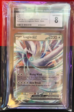 2023 Pokemon TCG Lugia ex 017/034 Classic Holo Lugia Ex Deck CGC 8 - Image 1