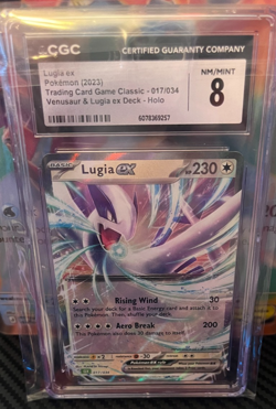 2023 Pokemon TCG Lugia ex 017/034 Classic Holo Lugia Ex Deck CGC 8 - Image 2