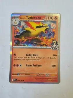 Ethan's Typhlosion 034/182 Rare Destined Rivals Pokemon Holo Near Mint - Image 1