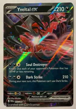 The Pokemon Company Yveltal EX 053/088 XY Phantom Forces Holo Ultra Rare 210HP - Image 1