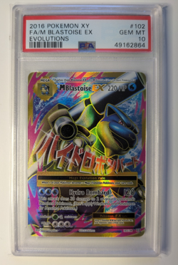 PSA 10 M Blastoise EX - 102/108 - Mega FA Full Art - 2016 Pokemon XY Evolutions - Image 1