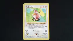 Pokemon Farfetch'd Shadowless 27/102 Base Set Uncommon - Image 1