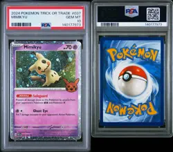 2024 POKEMON TRICK OR TRADE #037 MIMIKYU COSMOS HOLO PSA 10 - Image 5