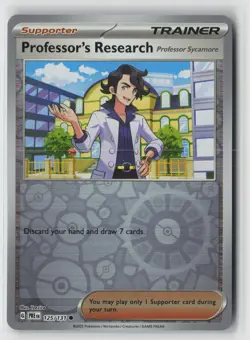 Professor's Research[Professor Sycamore] 125/131 SV: PRE Pokemon Reverse Holo NM - Image 1