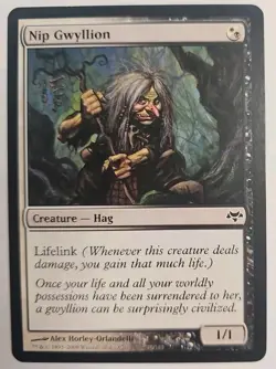 MTG Magic The Gathering Card Nip GwyllionCreature Hag White Black Conflux - Image 1