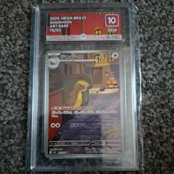 Gumshoos Grade PG10 - 075/063 Mega Brave - Art Rare Pokemon TCG - Image 1