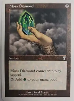 MTG Magic The Gathering Card Moss DiamondArtifact 7-7th Edition - Image 1