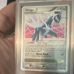 Pokemon Dialga LV.X Black Star Promo #DP17 Holo PSA 8 2008 English Double Swirl - Image 3
