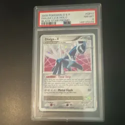 Pokemon Dialga LV.X Black Star Promo #DP17 Holo PSA 8 2008 English Double Swirl - Image 4
