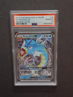 Pokemon Sun And Moon Gyrados GX Hidden Fates, PSA Gem Mint 10 - Image 1