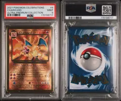 2021 POKEMON CELEBRATIONS ULTRA PREMIUM METAL COLLECTION - #4 CHARIZARD - PSA 9 - Image 3
