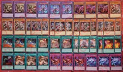 YUGIOH Ashened Deck 46 Cards Veidos *Priestess* Shaman *King* Obsidim - Image 1