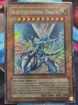Konami Blue-Eyes Shining Dragon Retro Pack 2 Secret Rare RP02-EN096 Unlimited A… - Image 1