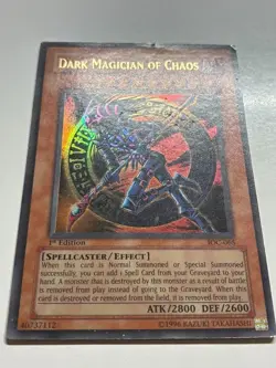 USA Seller Yugioh Dark Magician of Chaos IOC-065 Ultra Rare 1st Edition MP - Image 3