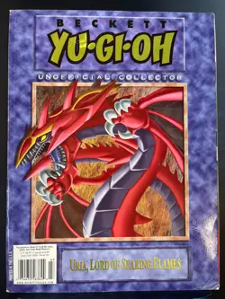 Beckett Yu-Gi-Oh Collector #24 - Uria Lord of Searing Flames cover (damaged) - Image 1
