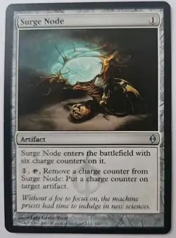 MTG Magic The Gathering Card Surge Node Artifact New Phyrexia - Image 1