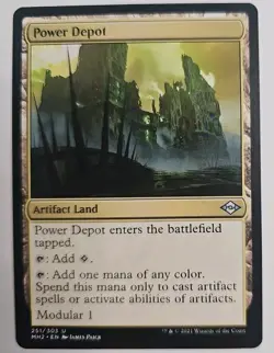 MTG Magic The Gathering Card Power Depot Artifact Land Modern Horizons Two - Image 1