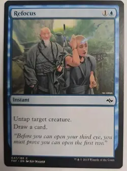 MTG Magic The Gathering Card Refocus Instant Blue 2015 - Image 1