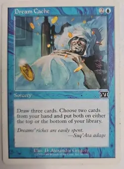 MTG Magic The Gathering Card Dream CacheSorcery Blue VI 6th Edition - Image 1