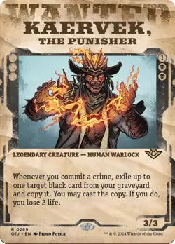 MTG Kaervek, the Punisher (Showcase) [Outlaws of Thunder Junction] Near Mint Mag - Image 1
