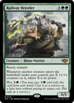 MTG Railway Brawler [Outlaws of Thunder Junction] Near Mint Magic - Image 1