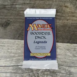 Magic The Gathering MTG Legends Factory Sealed Booster Pack 1994 Unsearched - Image 1