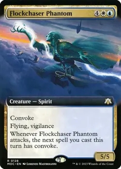 Flockchaser Phantom (Extended Art) March of the Machine Commander MTG MAGIC RARE - Image 1