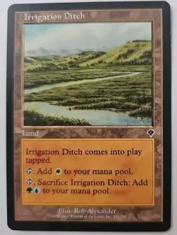 MTG Magic The Gathering Card Irrigation DitchAlexander Land Invasion - Image 1