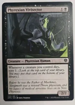 MTG Magic The Gathering Card Phyrexian VivisectorCreature Phyrexian Human DMU - Image 1