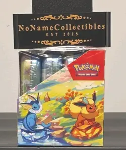Pokemon Scarlet & Violet Prismatic Evolutions Mini Tin 8 Tin Display New - Image 4