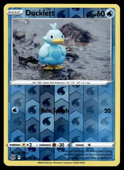 Ducklett 046/196 Common Lost Origin Pokemon Reverse Holo Yuka Morii NM - Image 1