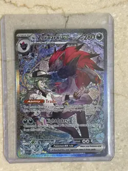 Pokemon TCG N's Zoroark Ex SIR 286/217 Ascended Heroes English NM - Image 1