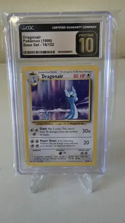 1999 Pokemon Dragonair 18/102 Base Set 🔥CGC Pristine 10🔥 - Image 1