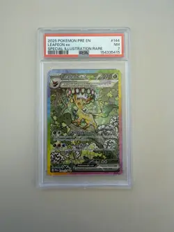 Pokemon Leafeon ex 144/131 Prismatic Evolutions Special Illustration PSA 7 - Image 1