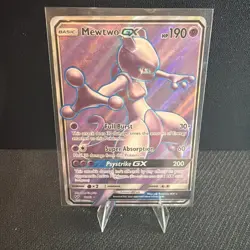 Mewtwo GX 72/73 Ultra Rare Shining Legends Pokemon Near Mint - Image 1