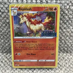 Rapidash SWSH270 Silver Tempest Pokemon Promo Build & Battle Deck Stamped SEALED - Image 3