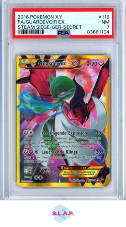 FA/GUARDEVOIR EX STEAM SIEGE-GER-SECRET POKEMON XY STEAM SIEGE 2016 116 PSA 7 - Image 1