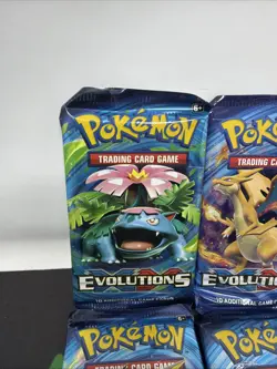 Pokemon TCG XY EVOLUTIONS Sealed Booster Pack Lot Of 4 All Art Set Sealed - Image 2