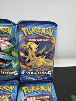 Pokemon TCG XY EVOLUTIONS Sealed Booster Pack Lot Of 4 All Art Set Sealed - Image 3