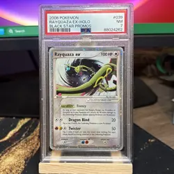Pokemon TCG 2006 Rayquaza Ex-holo Black Star Promo PSA 7 - Image 1