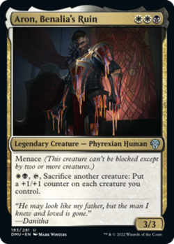 1x Aron, Benalia's Ruin - Foil NM-Mint, English Dominaria United MTG Magic - Image 1