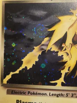 Rocket's Zapdos Holo Rare Gym Challenge Pokemon Lightning Unlimited Holo Swirl - Image 3