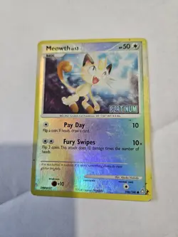 Pokemon TCG Meowth 106/146 [Platinum Stamped] Reverse Holo Legends Awakened - Image 1