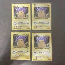 Pikachu 35/108 (4x) Regular Playset Lot Pokemon XY Evolutions Pokemon TCG NM/LP - Image 1