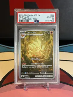 Ninetales 199/197 Illustration Rare Obsidian Flames PSA 10 GEM MINT Pokemon - Image 1